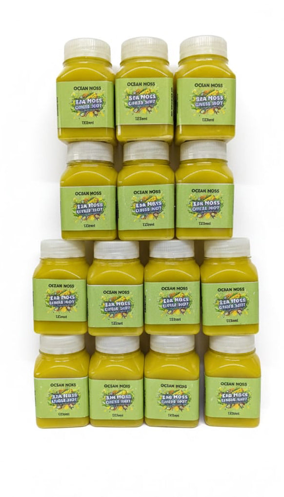 Sea Moss & Ginger Shot 125ml with Turmeric & Apple | Immune Boost Drink | Uk
