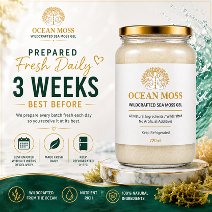 OCEAN MOSS SEA MOSS GEL (720ML) – Premium Mineral-Rich Superfood