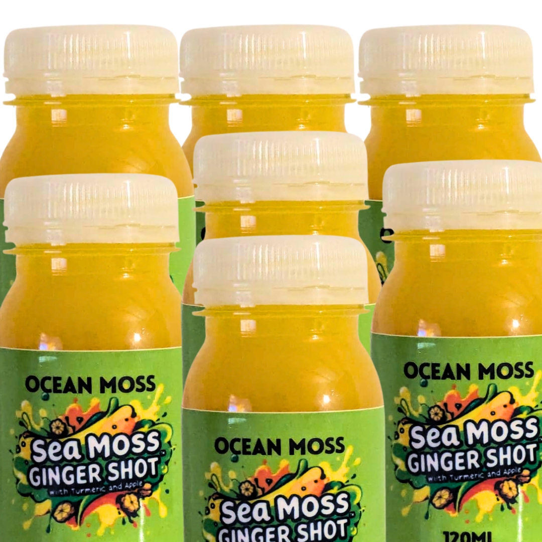 SEA MOSS & GINGER SHOT (120ml) – WITH TURMERIC & APPLES