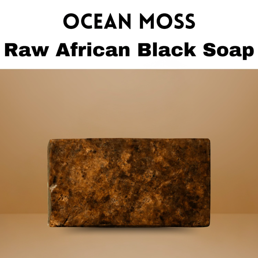Handmade African Black Soap by OceanMoss made from natural ingredients