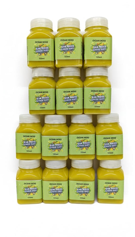 Sea Moss & Ginger Shot 125ml with Turmeric & Apple | Immune Boost Drink | Uk