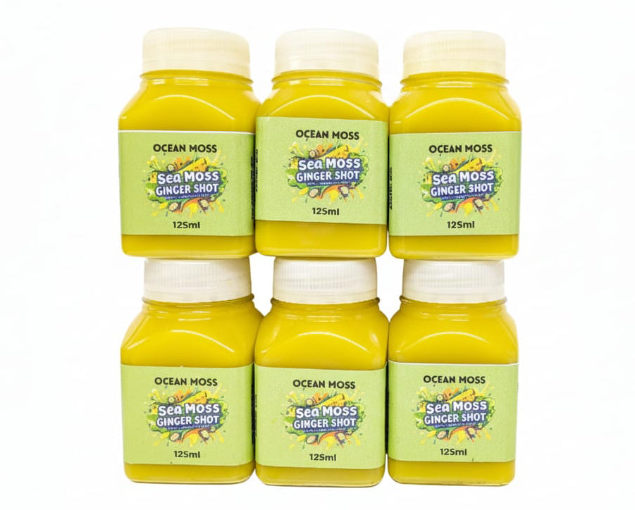 Sea Moss & Ginger Shot 125ml with Turmeric & Apple | Immune Boost Drink | Uk