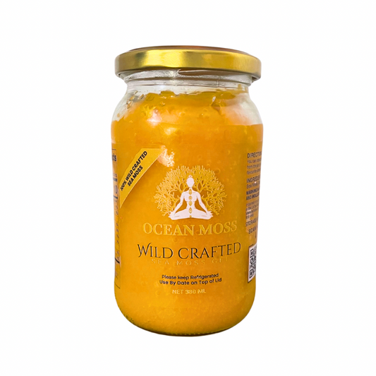 "OCEAN MOSS Turmeric & Ginger Sea Moss Gel 380ml – Organic Sea Moss Superfood for Immunity and Digestion"