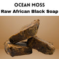 Raw Black African Soap - Ocean Moss