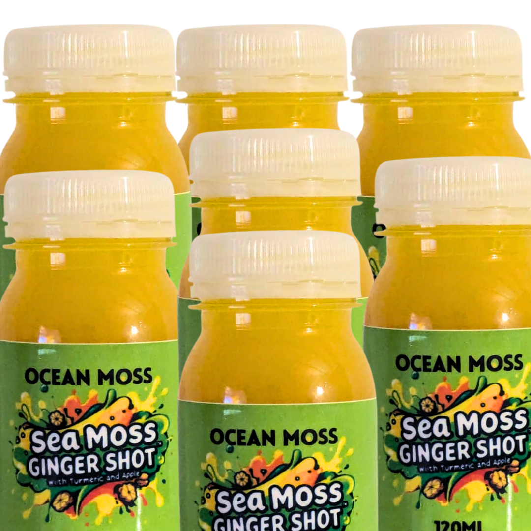 Sea Moss & Ginger Shot 125ml with Turmeric & Apple | Immune Boost Drink